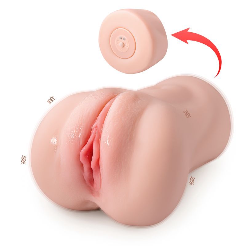 Elaine Realistic Vibrating Sucking Vaginal Masturbator Flesh > Sex Toys For Men > Masturbators > Vibrating Main image
