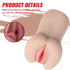 Aggie Realistic Vibrating Vaginal Masturbator – Body-Safe TPR Vibrator > Sex Toys For Men > Masturbators > Vibrating