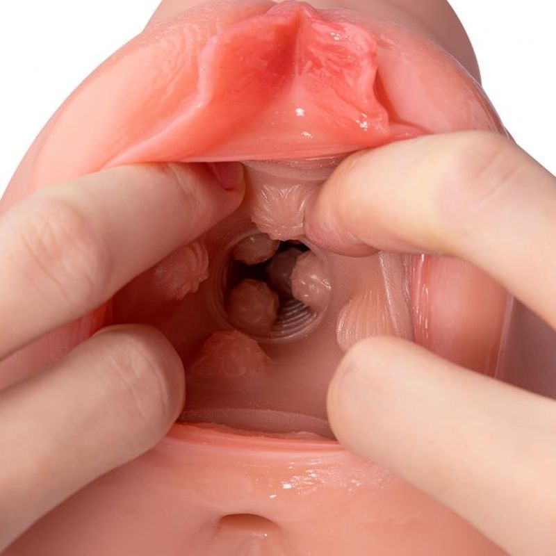 Ramar Realistic Vibrating Masturbator – Dual Vaginal and Anal Stimulation > Sex Toys For Men > Masturbators > Vibrating
