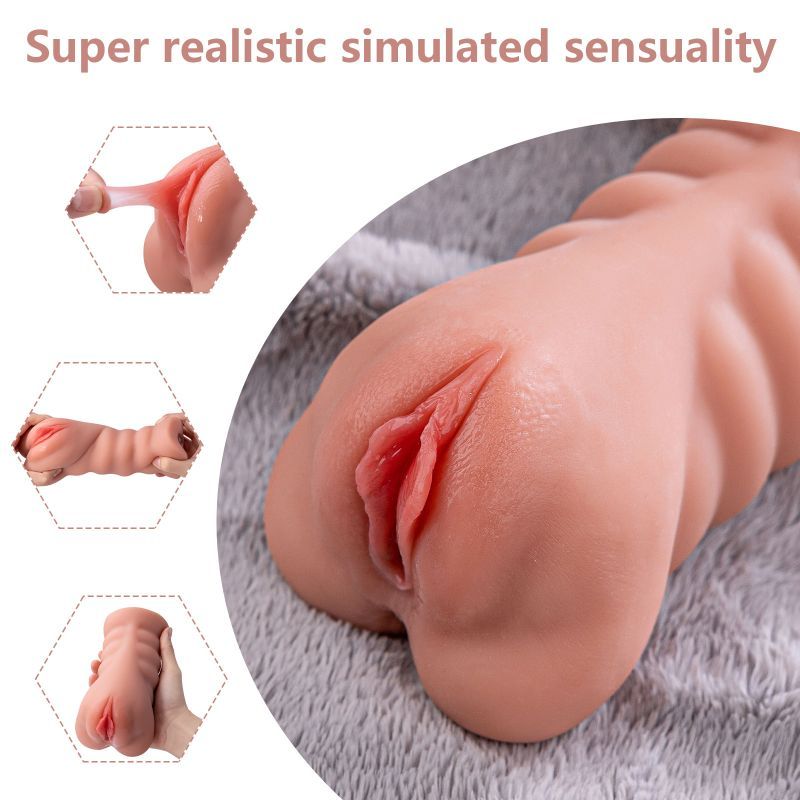 Ramar Realistic Vibrating Masturbator – Dual Vaginal and Anal Stimulation > Sex Toys For Men > Masturbators > Vibrating