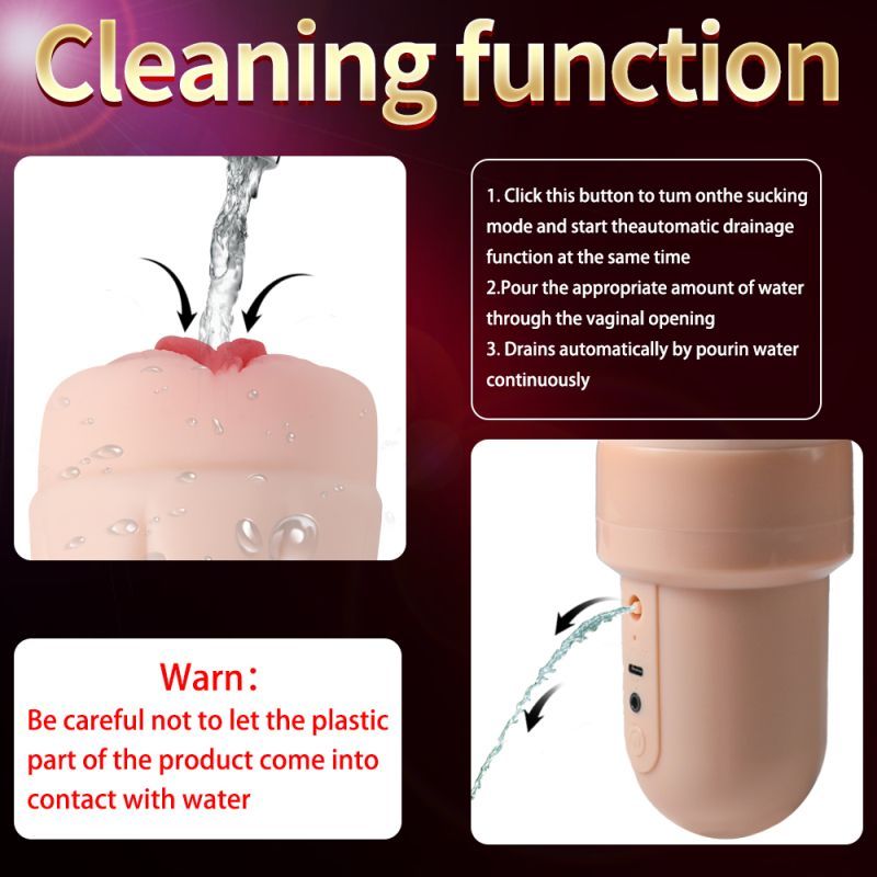 Suctroker Dual Density Vibrating Sucking Vaginal Masturbator > Sex Toys For Men > Masturbators > Vibrating