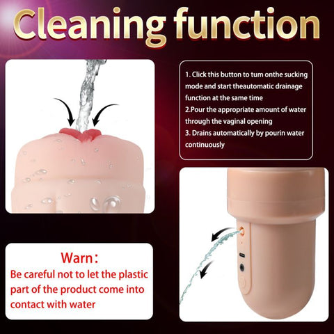 Suctroker Dual Density Vibrating Sucking Vaginal Masturbator > Sex Toys For Men > Masturbators > Vibrating