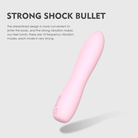 Bella Silicone Bullet Massager (Pink) – Silicone 140mm Vibrator > Vibrators > Mini Vibrators