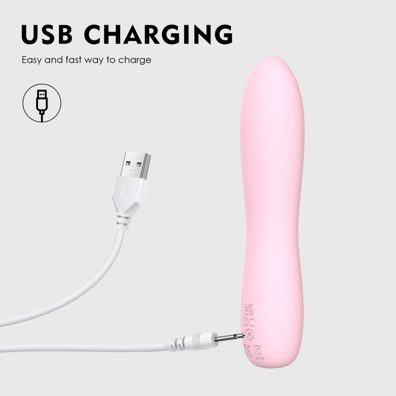 Bella Silicone Bullet Massager (Pink) – Silicone 140mm Vibrator > Vibrators > Mini Vibrators
