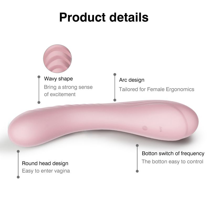 Maya Curve (Pink) – Silicone Vibrator > Vibrators > Standard Vibrators