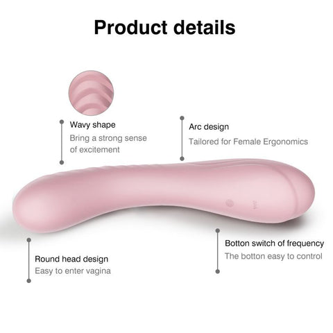 Maya Curve (Pink) – Silicone Vibrator > Vibrators > Standard Vibrators
