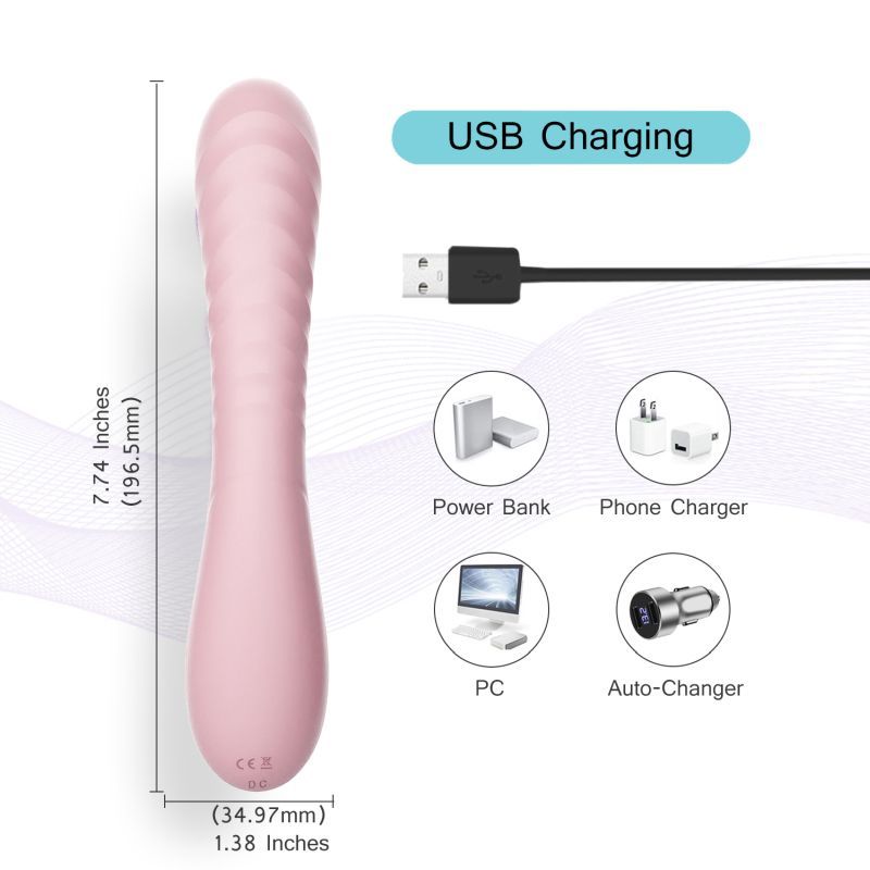 Maya Curve (Pink) – Silicone Vibrator > Vibrators > Standard Vibrators