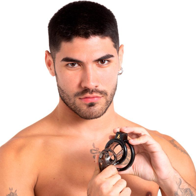 Gladiator Size 1 Soft Cock Cage with Pussification Plug – Comfortable Chastity Device > Bondage Gear > Male Chastity
