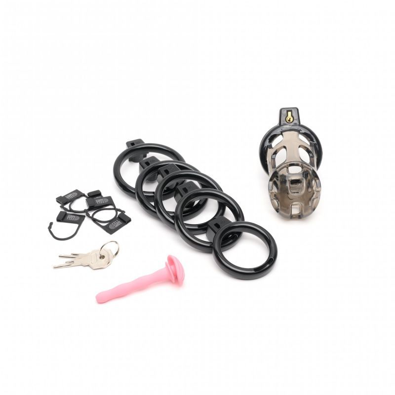 Gladiator Size 1 Soft Cock Cage with Pussification Plug – Comfortable Chastity Device > Bondage Gear > Male Chastity