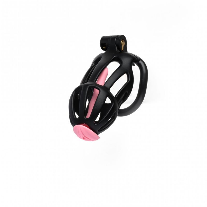 Centurion Gladiator Size 2 – Rigid High-Control Cock Cage with Plug Black > Bondage Gear > Male Chastity