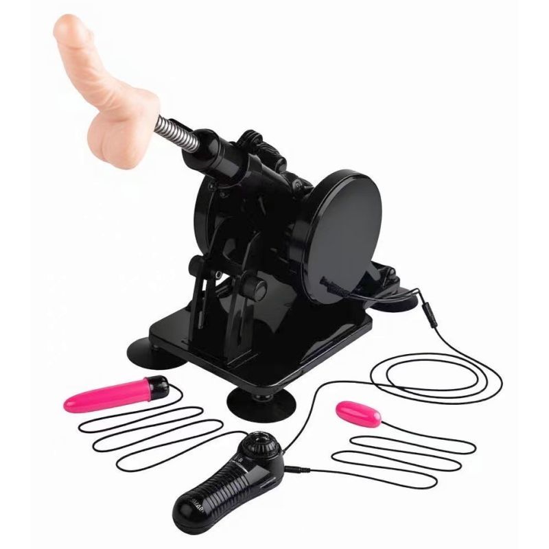 Cannon Sex Machine – Wired Remote-Controlled Thrusting Machine with Accessories Black > Sex Toys > Sex Machines Main image