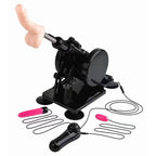 Cannon Sex Machine – Wired Remote-Controlled Thrusting Machine with Accessories Black > Sex Toys > Sex Machines