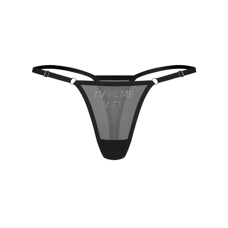 Make Me Wet Sheer Mesh Thong – Adjustable Lingerie > Clothes > Panties