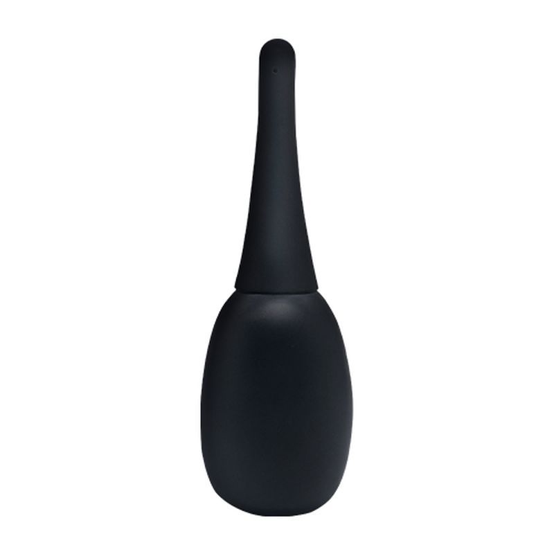 Silicone Anti-Backflow Anal Douche – 150ml Silicone Bulb and Nozzle Black > Essentials > Douches