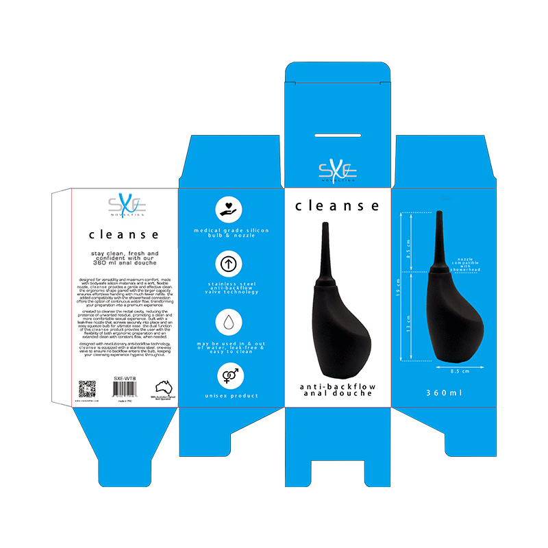 Silicone Ergonomic Anti-Backflow Anal Douche 360ml – Premium Douche > Essentials > Douches