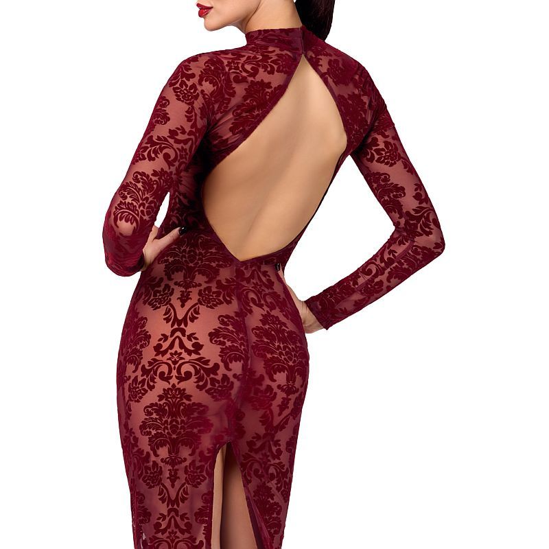 Kink Royal Gown – Floor-Length Flocked Tulle And Mesh Gown > Clothes > Womens Robes & Sleepwear