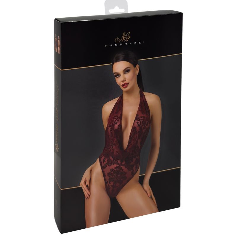Kink Royal Plunge Halter – Transparent Elastic Mesh Bodysuit > Clothes > Bodies and Playsuits
