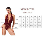 Kink Royal Plunge Halter – Transparent Elastic Mesh Bodysuit > Clothes > Bodies and Playsuits