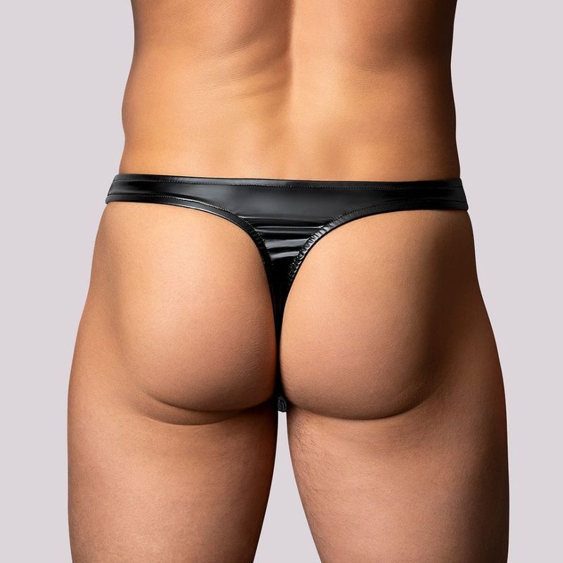 Male Power Liquid Onyx 2.0 Wet Look Thong Secondary image