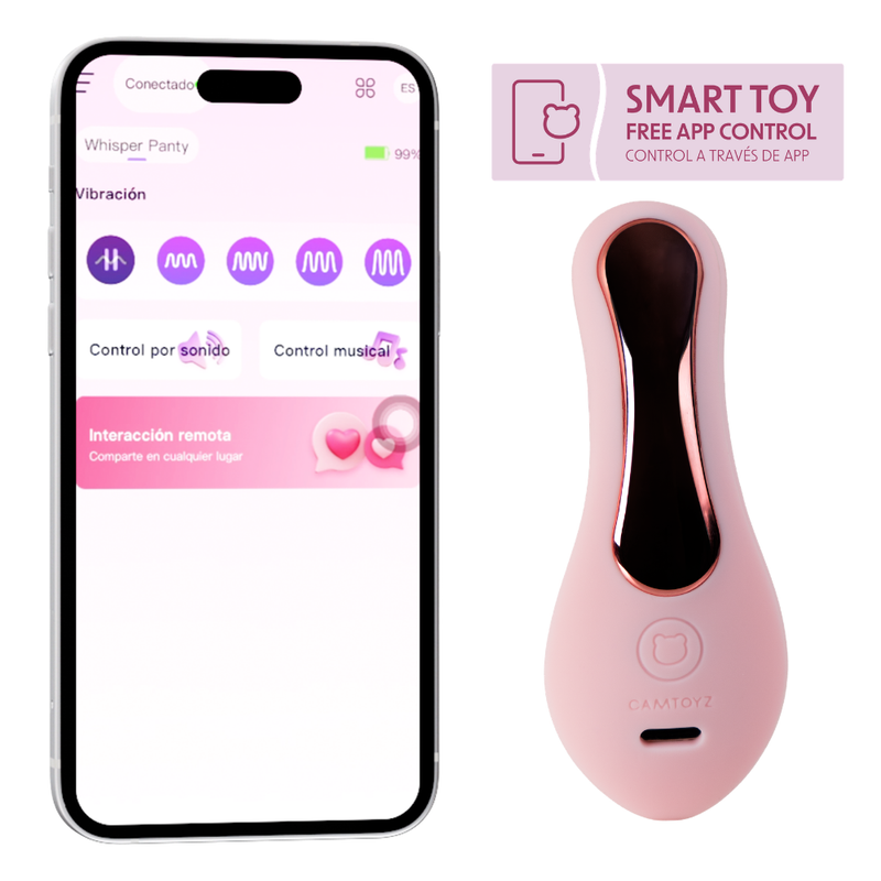 Whisper Camtoyz Ultra Silent App-Controlled Vibrating Panty Secondary image