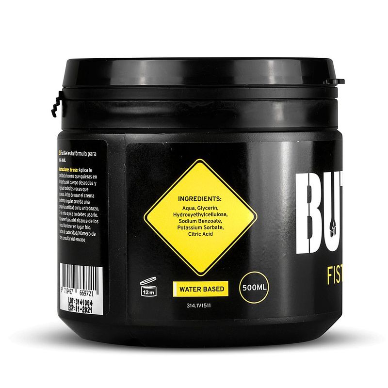 Buttr Fisting Gel 500ml Water-Based Thick Gel Lubricant for Anal Play > Lube > Fisting
