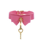 Taboom Malibu Bow Collar and Leash – Vegan Leather Bondage Accessory > Bondage Gear > Collars & Leashes