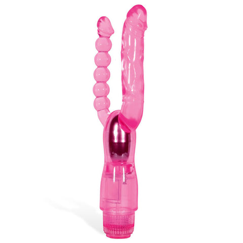 Adam & Eve Dual Pleasure Vibe 12 cm – Multi-Speed Vibrator with Anal Probe VIBRATORS