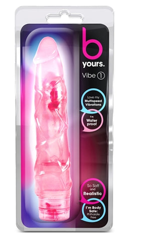 B Yours Vibe No 1 Pink Realistic 9 Inch Vibrator Pink Vibrators