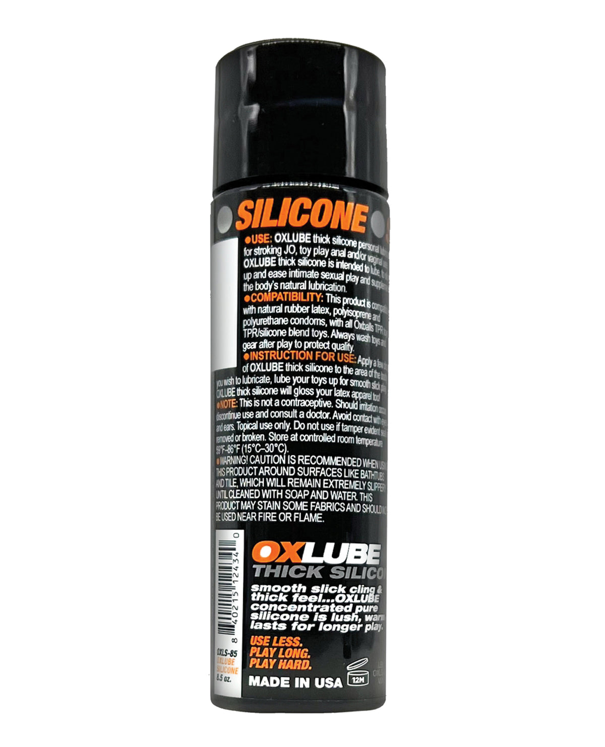 THICK Silicone OXLube 250ml Premium Lubricant Default Title > Lube > Silicone