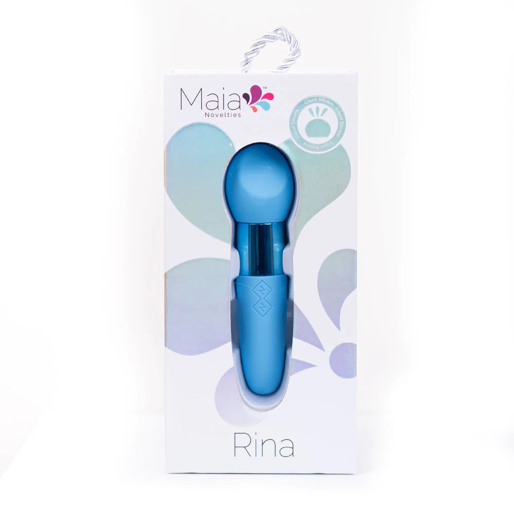 Rina Dual Motor Vibrator - Blue, 13cm Compact Design > Sex Toys > Mini Massagers
