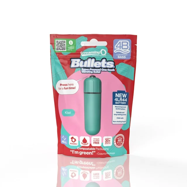 Screaming O 4B Bullets – Low Pitch Bass Motor Compact Vibrator with Long-Lasting Batteries > Vibrators > Mini Vibrators