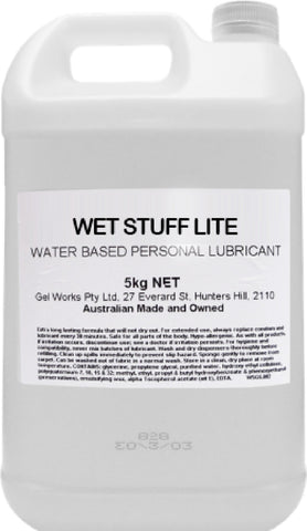 Wet Stuff Lite – Water-Based Lubricant for Sensitive Skin 5kg > Lube > Water Based