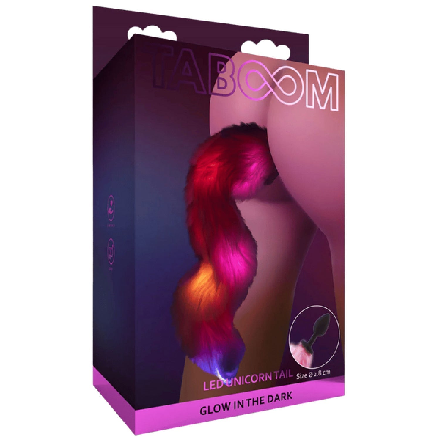 Taboom Unicorn Tail with LED Butt Plug – Soft Flexible Butt Plug with LED Lights Secondary image
