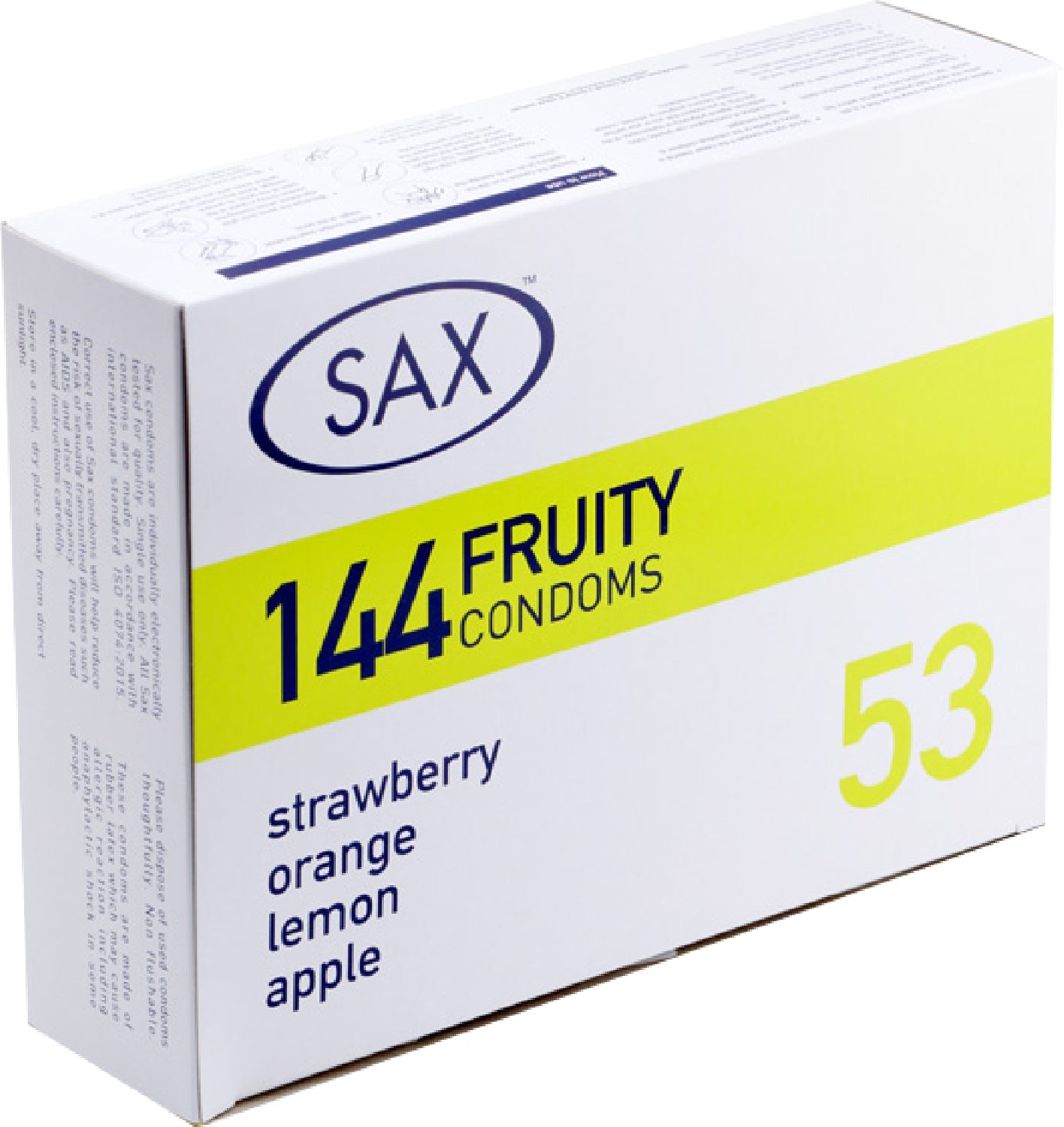 Sax Fruity Condoms 144 Pack – Bulk Condoms > Essentials > Condoms Main image