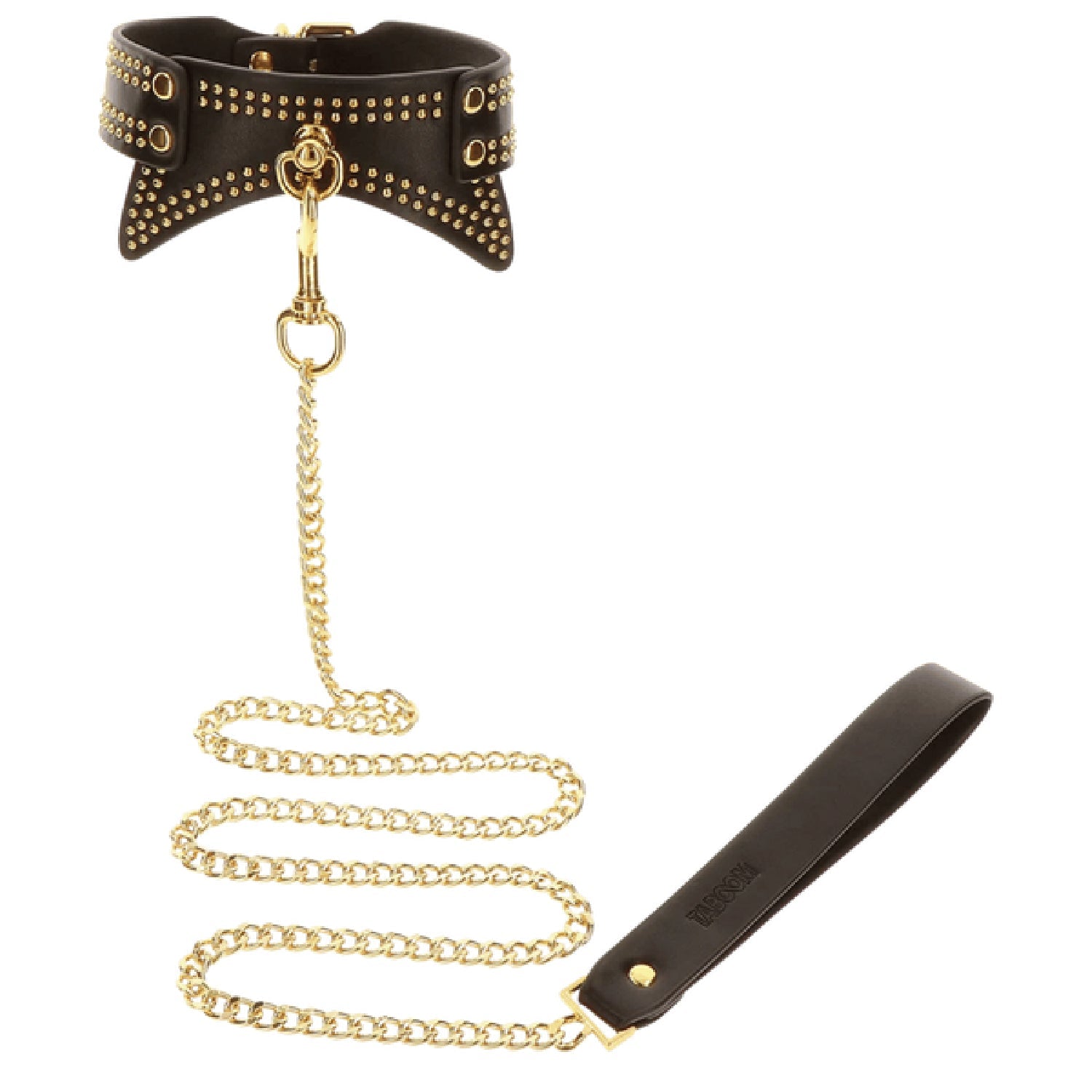 Taboom Studded Collar and Leash Set – Vegan Bondage Accessories > Bondage Gear > Collars & Leashes Main image
