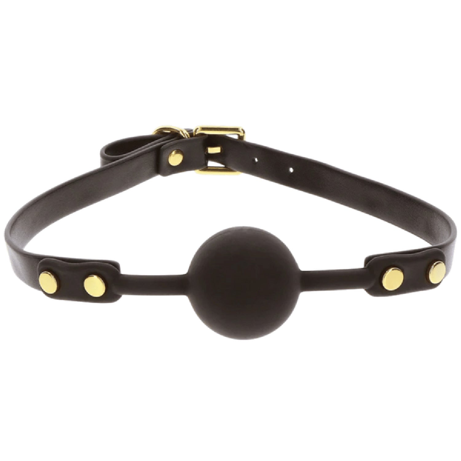 TABOOM Ball Gag – Adjustable Vegan PU Leather Bondage Accessory > Bondage Gear > Gags and Bits