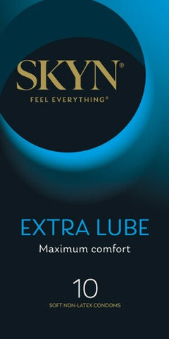 Skyn Extra Lubricated Condoms – Ultra Smooth Long-Lasting 10 Pack One Size > Essentials > Condoms