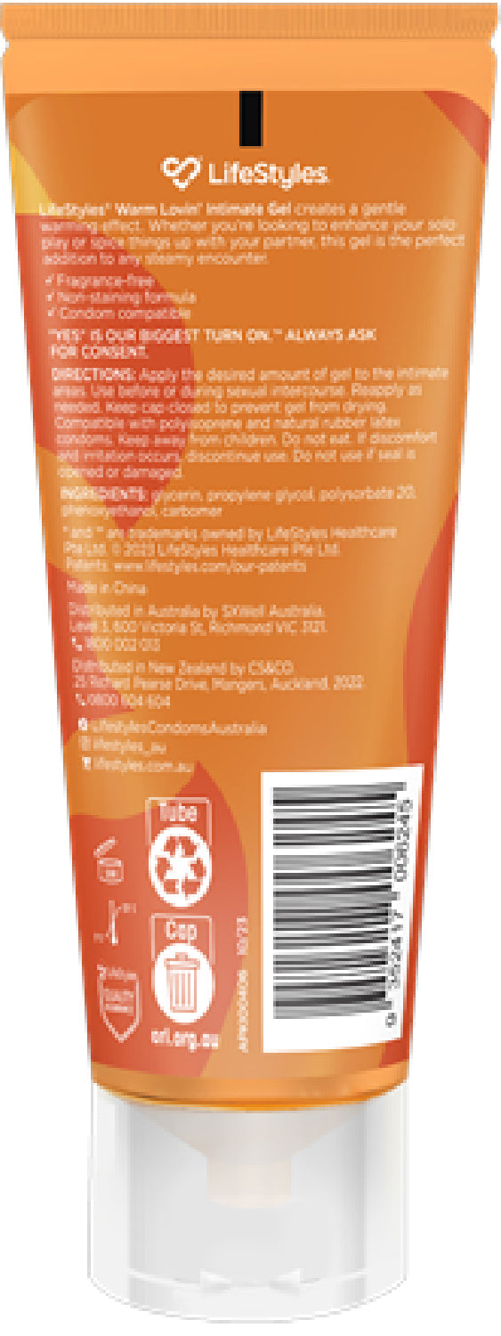 Warm Lovin Gel 80ml – Intimate Warming Gel Secondary image