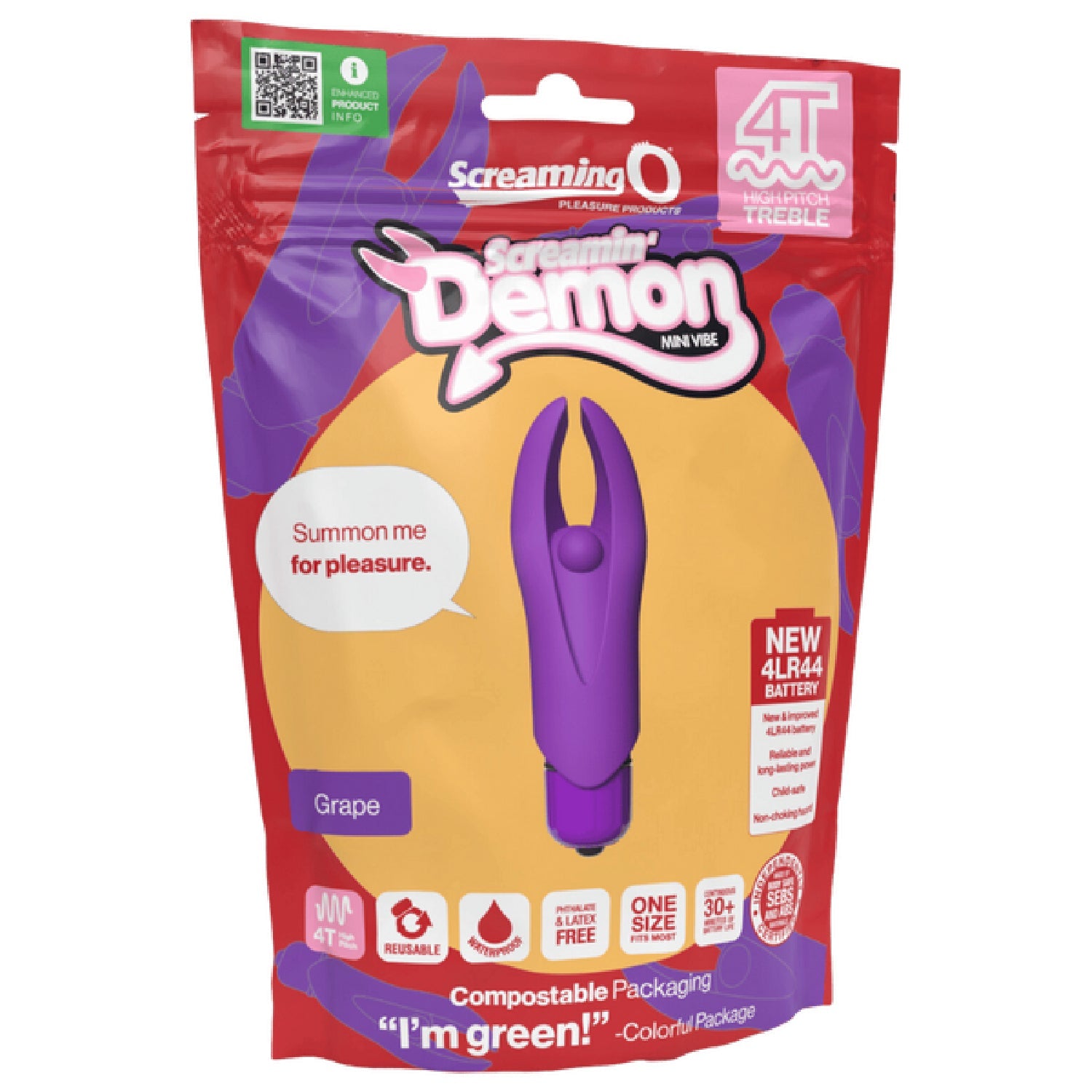 Demon 4T High Pitch Treble – Silicone Vibrator With 5 Speeds and Pulse Pattern > Vibrators > Mini Vibrators
