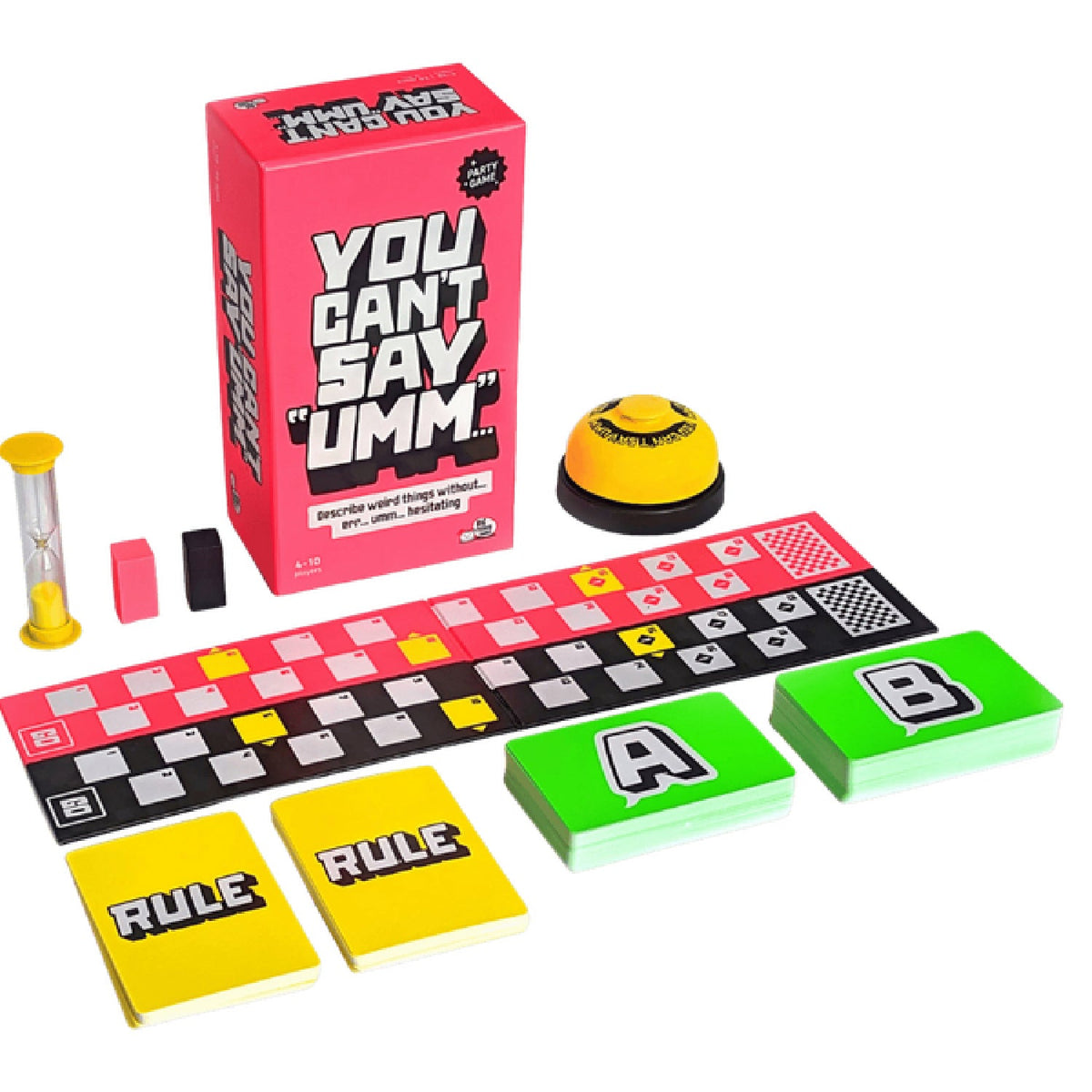 You Can't Say Umm Party Board Game – Team-Based Game for 4 to 10 Players > Novelties > Card Games