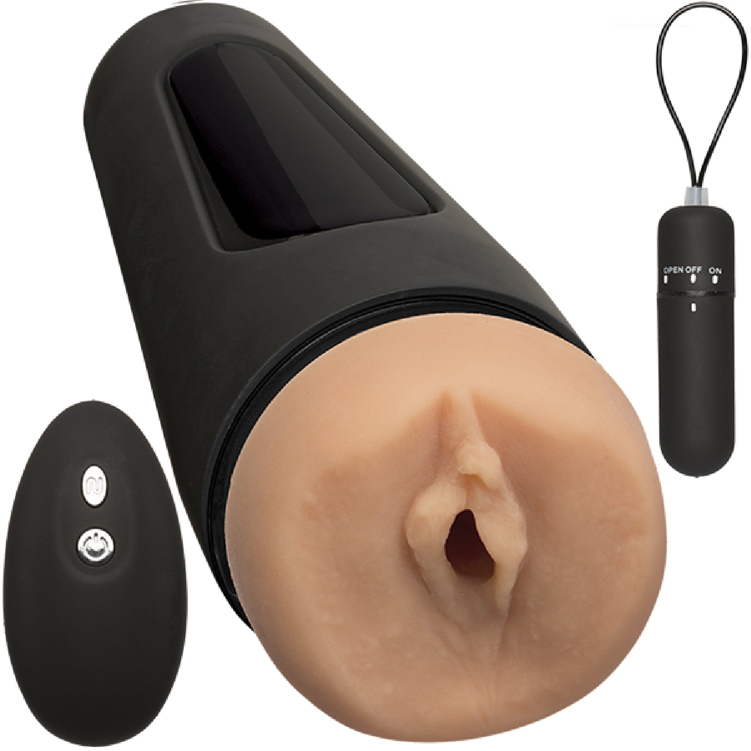 Doc Johnson Main Squeeze Original Vibro – Wireless Remote-Controlled Vibrating Masturbator Secondary image