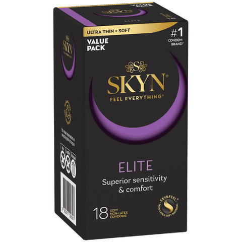 Skyn Feel Everything Elite – Ultra Thin and Soft Condoms 18 Pack > Essentials > Condoms