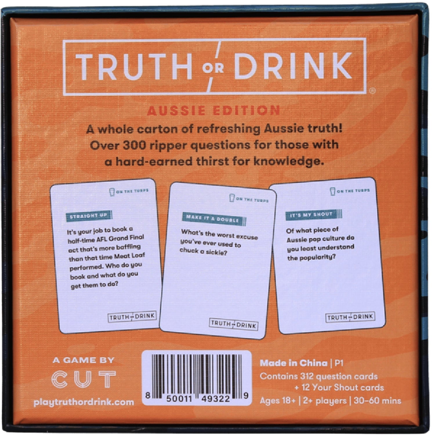 Truth or Drink On The Turps Aussie Edition – Adult Party Card Game Secondary image