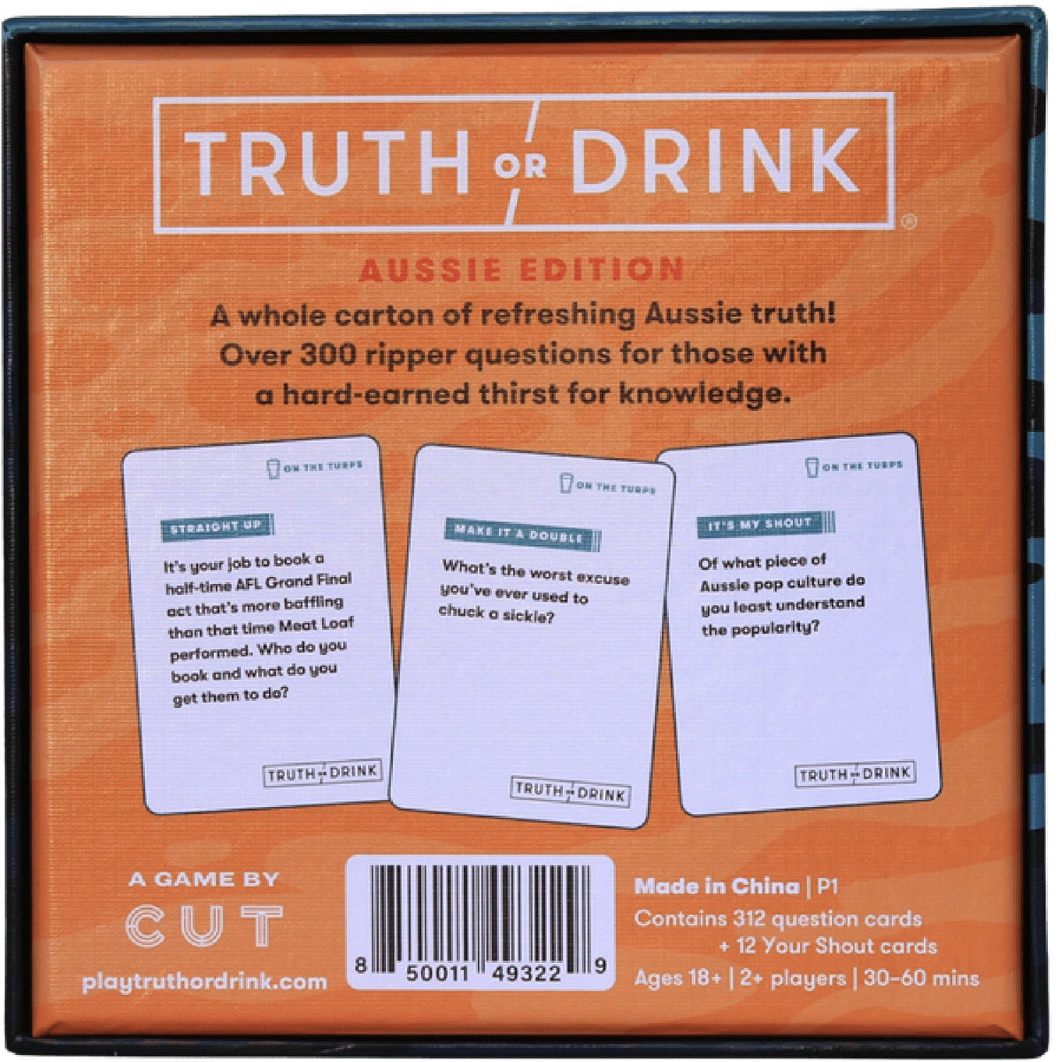 Truth or Drink On The Turps Aussie Edition – Adult Party Card Game > Novelties > Card Games