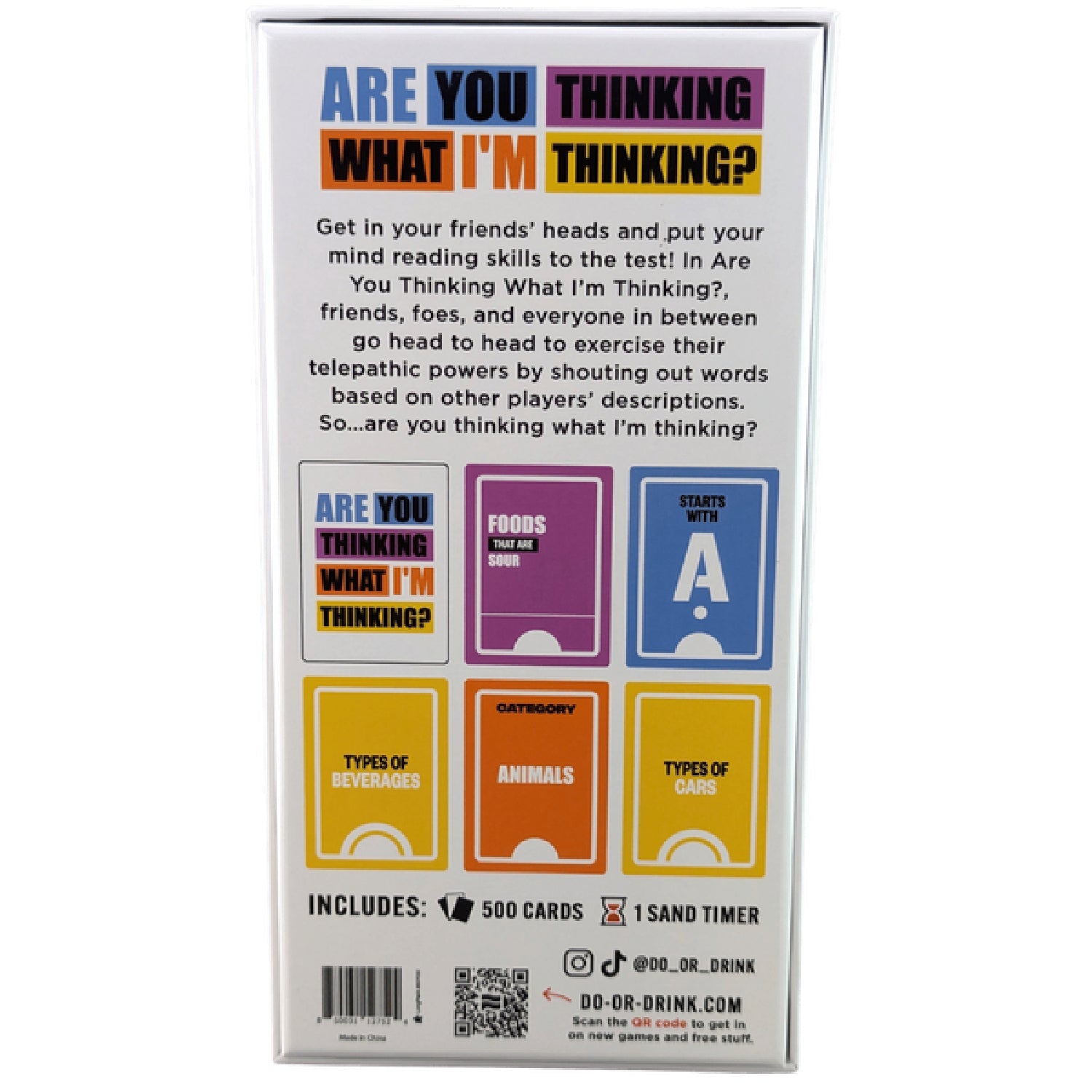 Are You Thinking What I'm Thinking? – Team-Based Party Word Game for Adults One Size > Novelties > Card Games