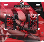 Crimson Tied Embossed Ankle Cuffs – Adjustable Bondage Accessories > Bondage Gear > Restraints