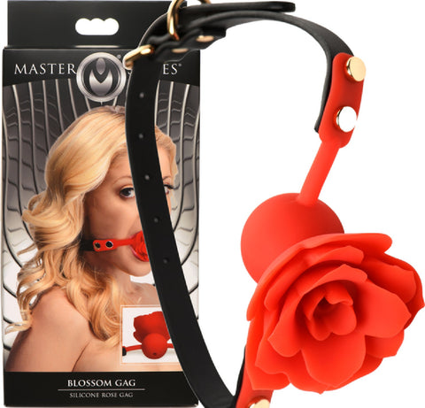Blossom Gag Silicone Rose Gag – Plush Silicone Ball Gag > Bondage Gear > Gags and Bits