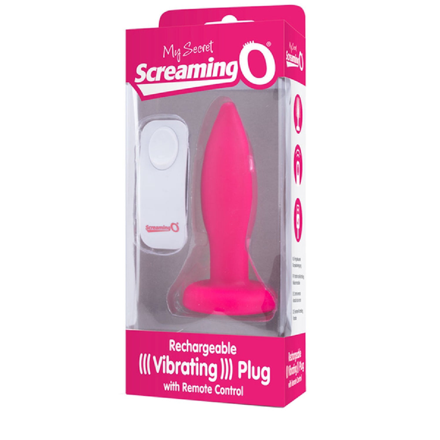 Screaming O My Secret Charged Plug – Remote-Controlled Rechargeable Vibrating Butt Plug > Anal Range > Vibrating Butt Plugs
