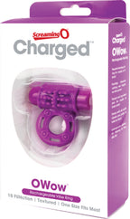 O Wow Ring Rechargeable Vibrating Cock Ring with 10 Vibration Functions SEBS Material > Cock Ring > Vibrating
