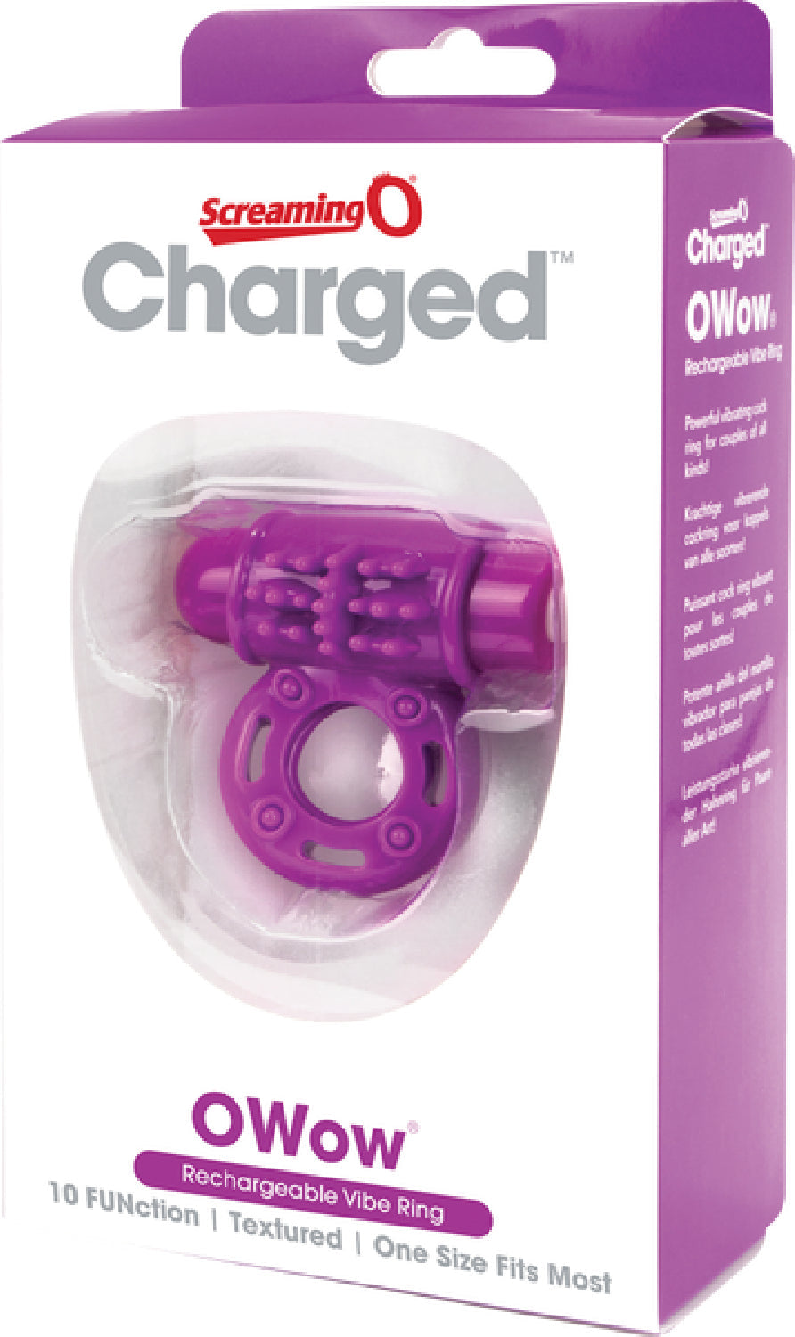 O Wow Ring Rechargeable Vibrating Cock Ring with 10 Vibration Functions SEBS Material > Cock Ring > Vibrating